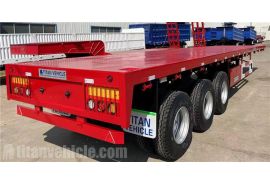 40 Ft Flatbed Semi Trailer will be sent to Tanzania Dar es salaam