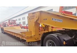 120 Ton Detachable Neck Lowboy Trailer Ready Ship to Cayman Islands