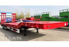 3 Axle 40 Feet Hydraulic Low Bed Trailer will be sent to Burundi