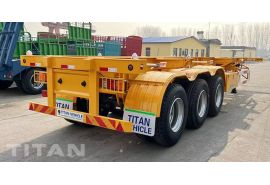 Tri Axle 40Ft Chassis Container Trailer will be sent to Mali