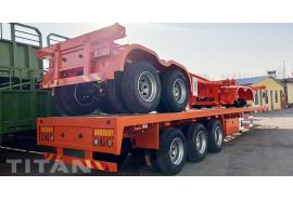 40Ft Flatbed Trailer 3 Axle has been packaged and will be sent to Suriname