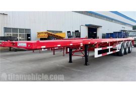 Tri Axle 40 ft Flatbed Semi Trailer will be sent to Congo