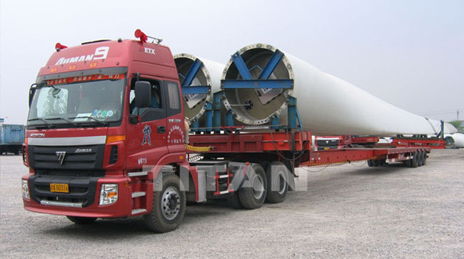 Extendable Telescopic Blade Semi Trailer for Windmill Turbine Blade Transportation