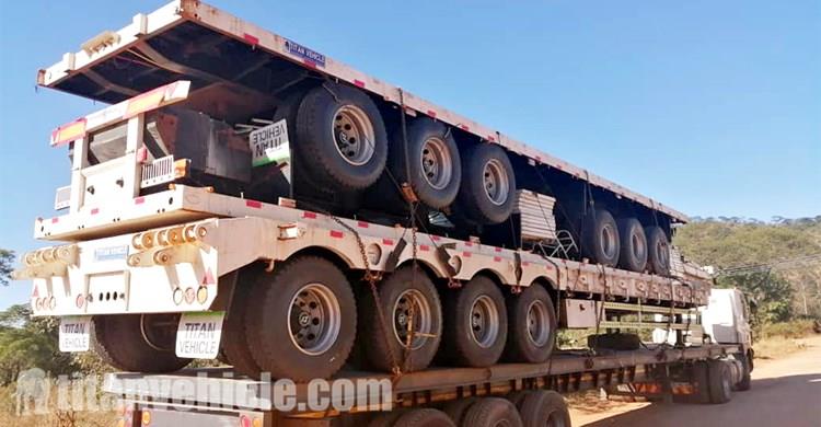 4 Axle Lowbed Trailer and 3 Axle Side Wall Trailer for Sale In Zimbabwe Harare