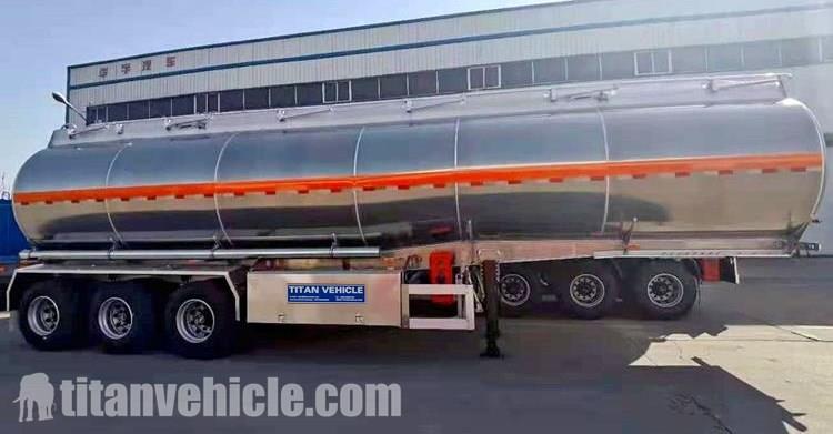 Tri Axle 45000 Liters Stainless Steel Tanker Trailer for Sale In Mauritius