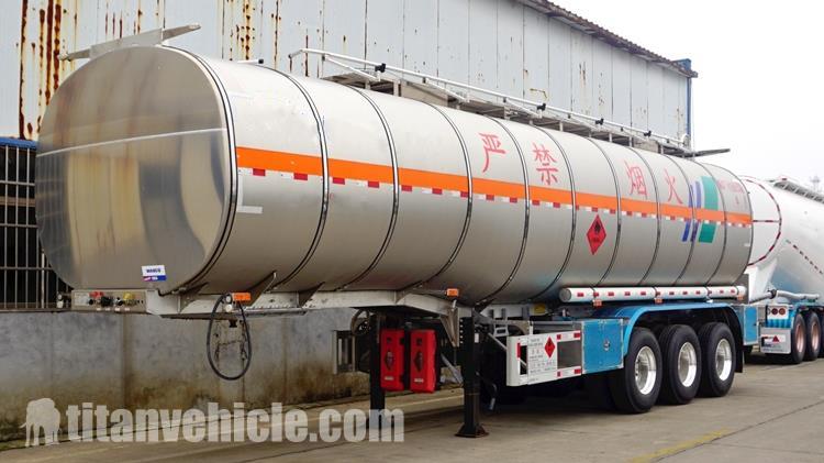 42CBM Aluminum Tanker Semi Trailer for Sale Price