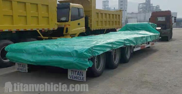 80 Ton Lowbed Truck Trailer for Sale In Gabon