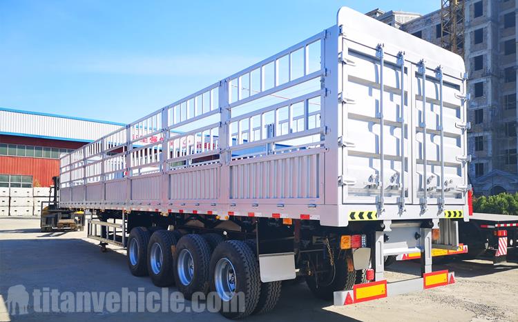 4 Axle 60 Ton Fence Semi Trailer for Sale In Gabon