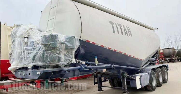 38CBM Bulk Cement Tank Truck Trailer for Sale in Ghana