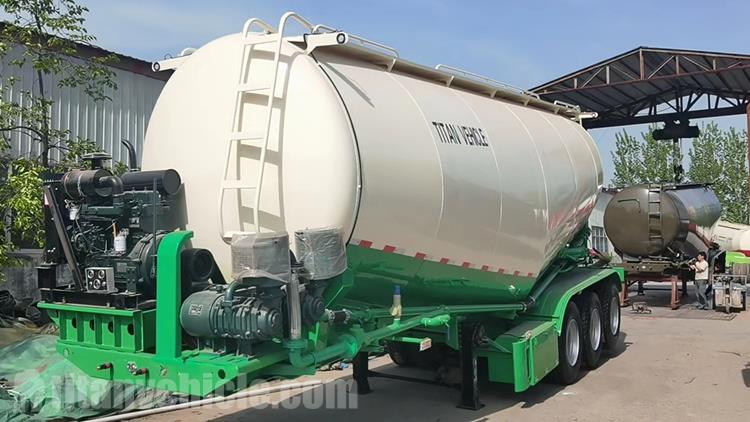 3 Axle Cement Bulker Tanker Trailer for Sale In Ghana