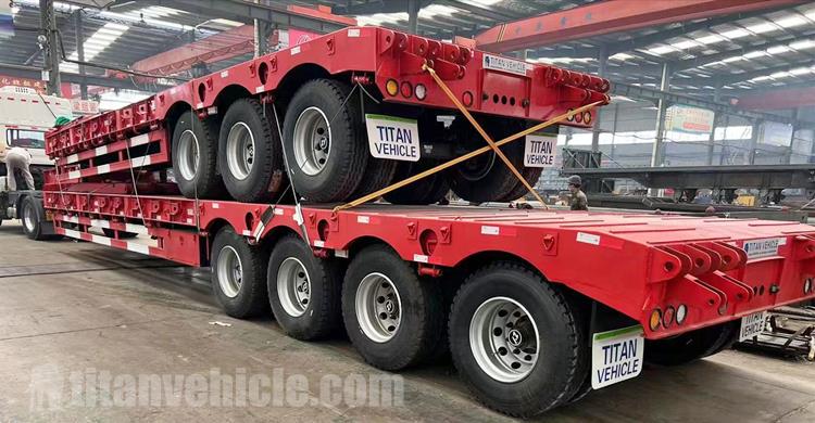 4 Axle 100 Ton Drop Deck Trailer for Sale In Senegal Dakar