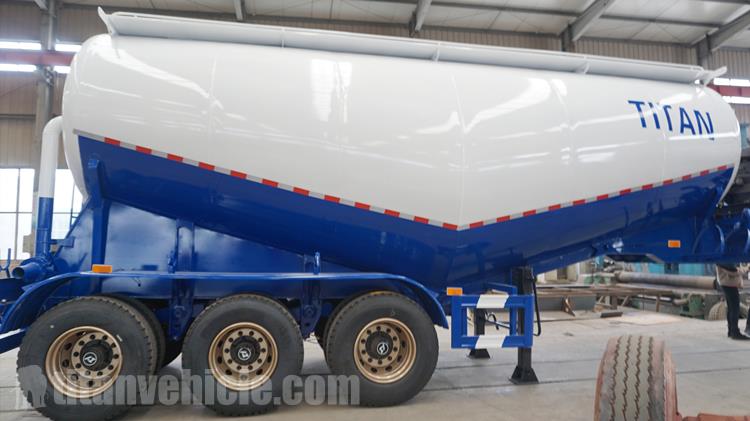 3 Axle 30CBM Bulker Cement Tanker Trailer for Sale In Kazakhstan