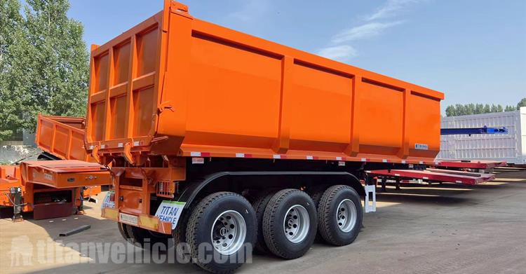 3 Axle 30CBM Semi Tipper Trailer for Sale In Tanzania Dar es salaam