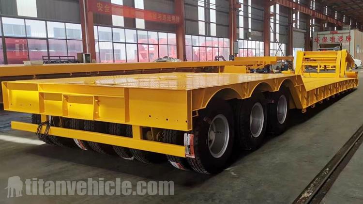 3 Line 6 Axle 100 Ton Front Load Lowbed Trailer for Sale In Angola