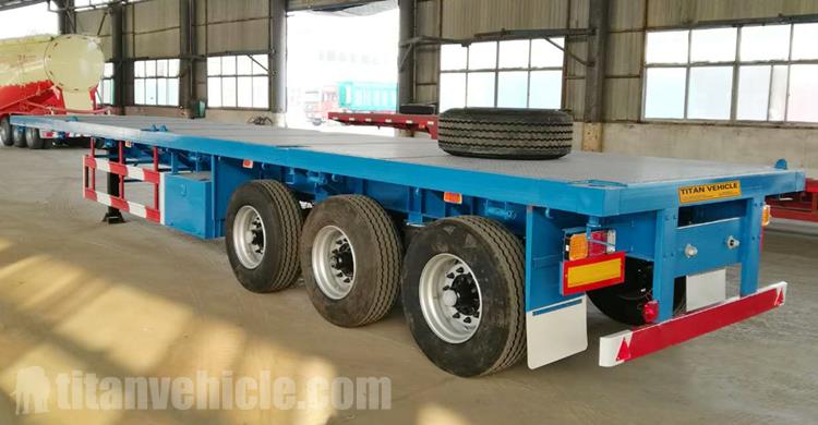 Tri Axle 40 ft Flatbed Trailer for Sale In Guinea Conakry