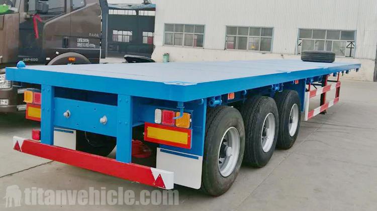 Tri Axle 40 ft Flatbed Trailer for Sale In Guinea Conakry