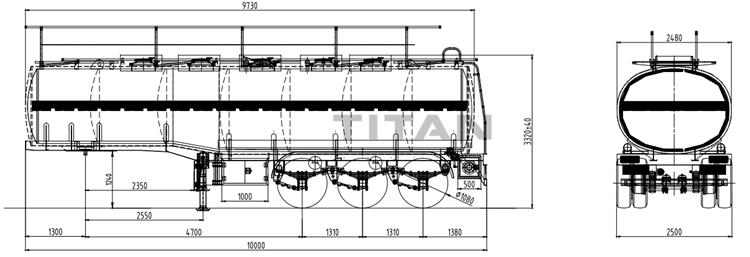 38000 Liters Stainless Steel Tanker Trailer for Sale In Ghana