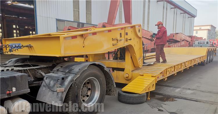 4 Axle 100 Ton Removable Gooseneck Trailer for Sale In Ghana Tema