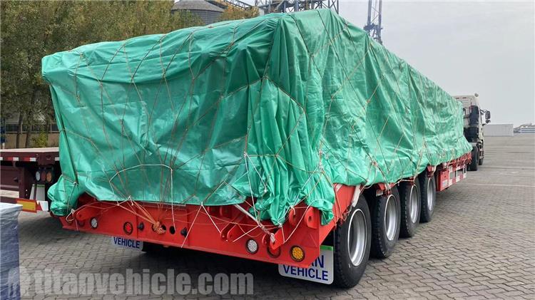 4 Axle 80 Ton Low Bed Trailer for Sale In Zambia