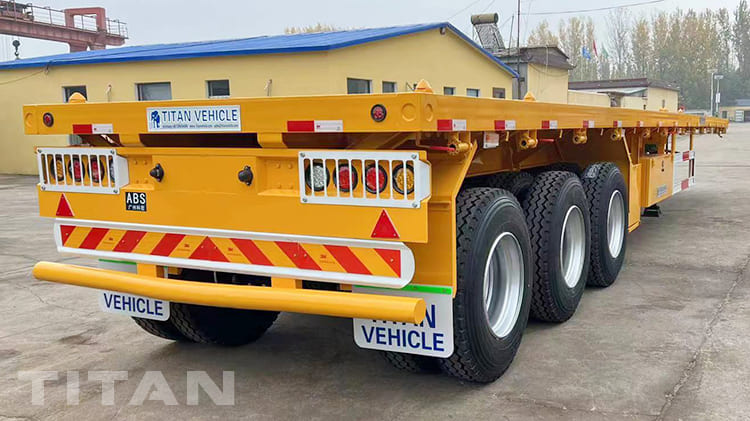 12Metre 3 Axle Flatbed Truck Trailer for Sale in Tanzania Dar Es Salaam