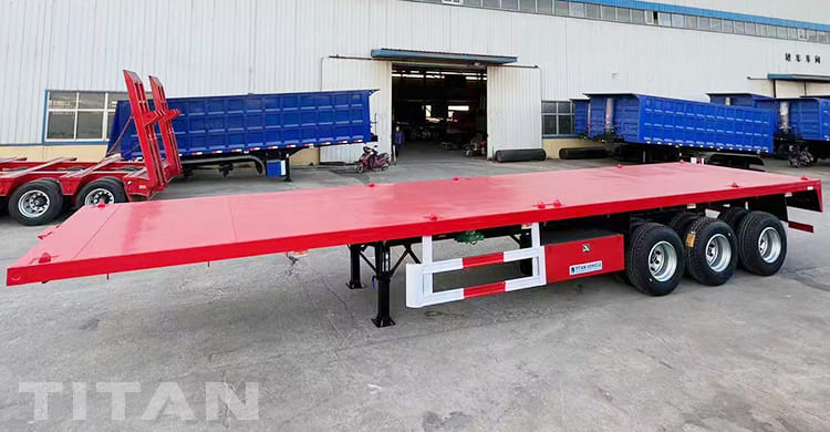 40Ft Triple Axle Flatbed Trailers for Sale in Congo