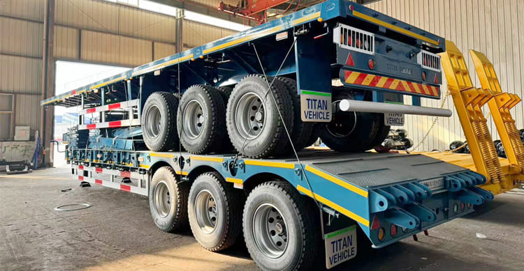 Tri Axle 60 Ton Semi Low Loader Trailer for Sale in  Nigeria