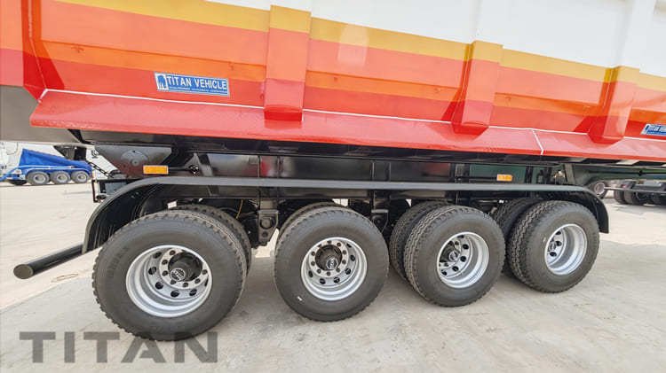 4 Axle Hydraulic End Dump Trailer for Sale in Trinidad