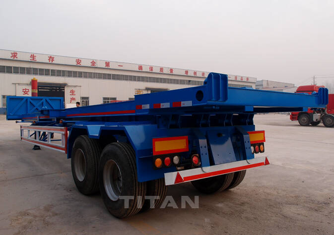 2 axle tipping container trailer