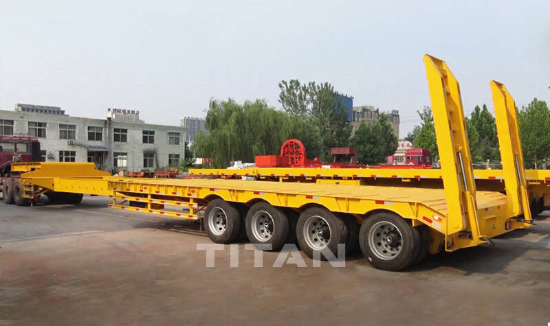 4axle detachable lowboy trailer