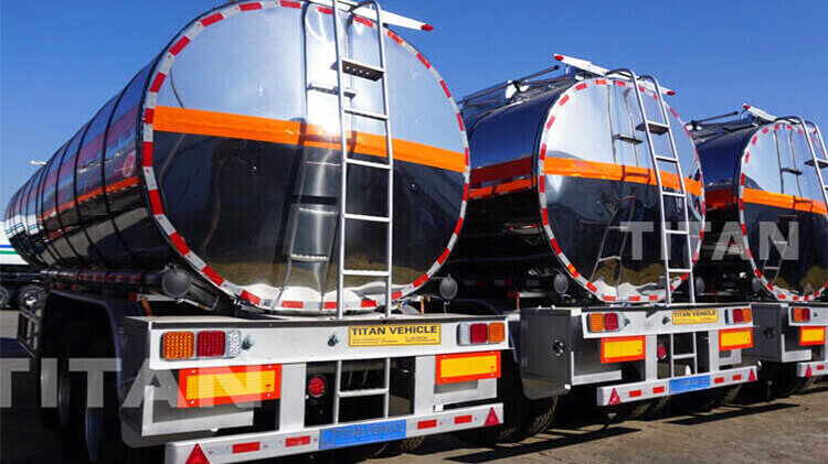 45000 Liters Acid Tanker Trailers for Sale | Sulphuric Acid Tanker